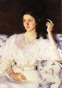 Cecilia Beaux Sita and Sarita(Girl with a Cat) Sweden oil painting reproduction